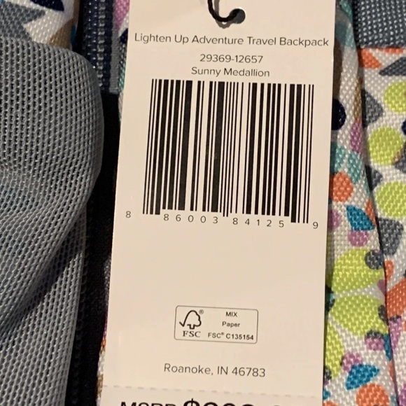 Vera Bradley travel backpack tote bag Sunny Medallion Lighten up adventure NWT main image 3